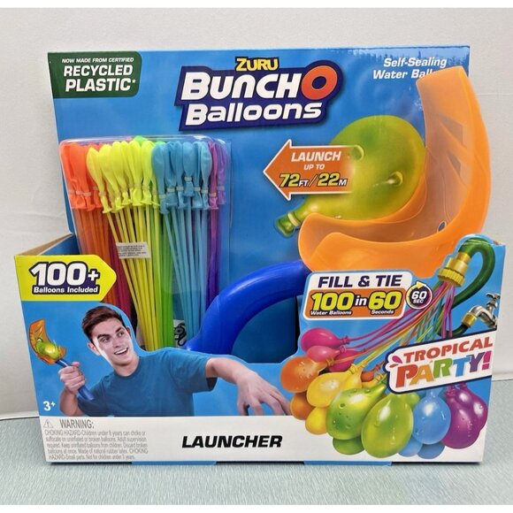 ZURU BUNCH O BALLOONS WATER BALLOONS LAUNCHER 100 PC - Picture 1 of 5